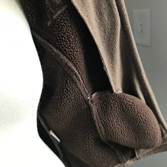 Outback Trading Company Mountain Ponies Fleece  Bone Button Down Jacket Size M - Picture 7 of 8